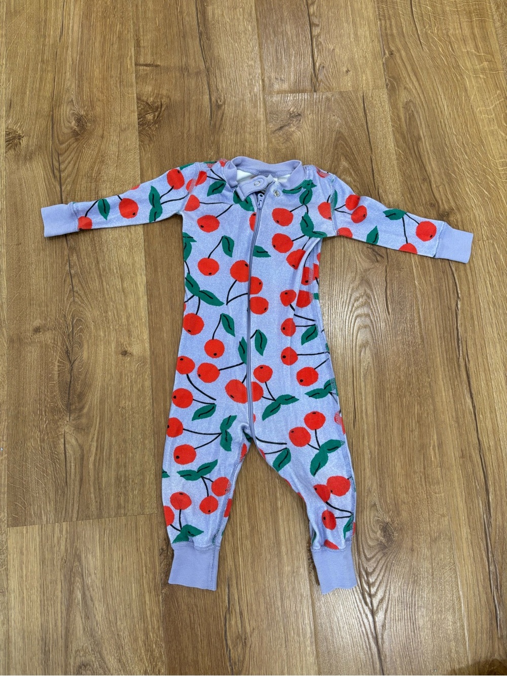 Hanna Andersson Cherry Organic Cotton Onesie